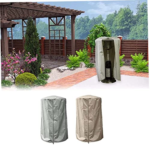 YaptheS Patio Heater Cover, Patio Heater Cover for Electric Heaters Strong and Waterproof Oxford Fabrics for Outdoor/Garden Beige, Patio Heater