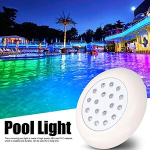 Lazmin112 Pool Light, 1000LM 10W RGB Color Changing LED Pool Lights, IP68 Waterproof Underwater Swimming Pool Spa Light, for Landscapes, Gardens, Public Fountains