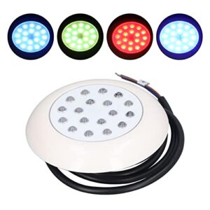 Lazmin112 Pool Light, 1000LM 10W RGB Color Changing LED Pool Lights, IP68 Waterproof Underwater Swimming Pool Spa Light, for Landscapes, Gardens, Public Fountains