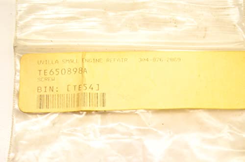 Tecumseh 650898A Lawn & Garden Equipment Engine Screw Genuine Original Equipment Manufacturer (OEM) Part