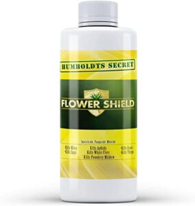 humboldts secret flower shield – powerful insecticide – pesticide – miticide – fungicide – bug spray – spider spray – plant and flower protection – healthy treatment for pests and fungus (2 ounce)