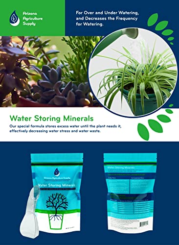 Arizona Agriculture Supply Water Storing Crystals, Fixes Both Over and Underwatering for Indoor and Outdoor Plants. Tested in Arizona Summer Heat, and Proven to Work.