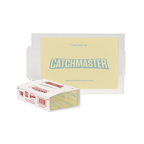 60M Packed Glue Boards by Catchmaster - 60 Traps Pre-Baited, Ready to Use Indoors Mouse Rodent Insect Reptile Snake Sticky Adhesive Long-Lasting Foldable Tunnel Disposable Non-Toxic - Made in The USA