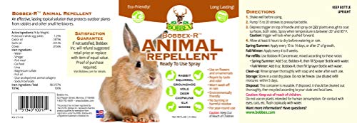 Bobbex Animal Repellent Ready-to-Use E-Z Pump Outdoor Rabbit, Squirrel, and Chipmunk Repeller Spray (48 oz.) 4V-LCOP-C4OP