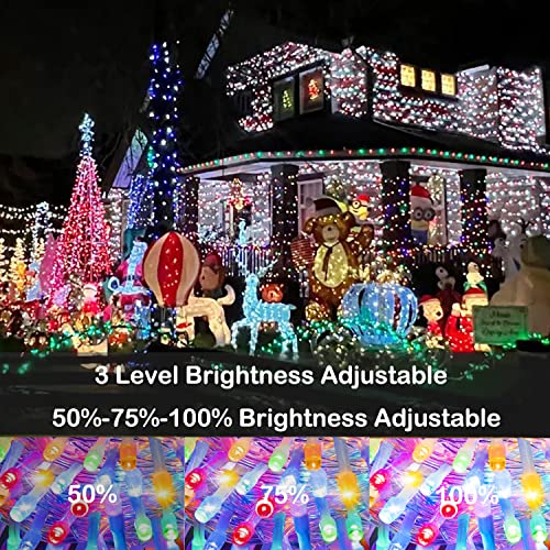 Christmas Lights Outdoor 405FT 1000 LED Long String Lights, Waterproof Plug in Twinkle Fairy Lights with Remote, 8 Modes Timer Dimmable for Xmas Tree Christmas Decorations Garden Party Warm White