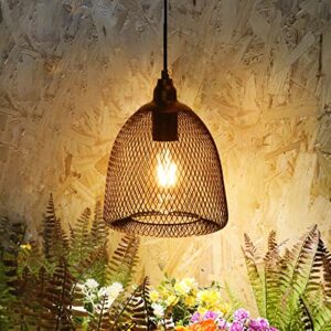 battery operated hanging light with 6 hours timer-outdoor indoor pendant chandelier waterproof lamp lantern for gazebo porch garden patio decorative metal warm white bulb