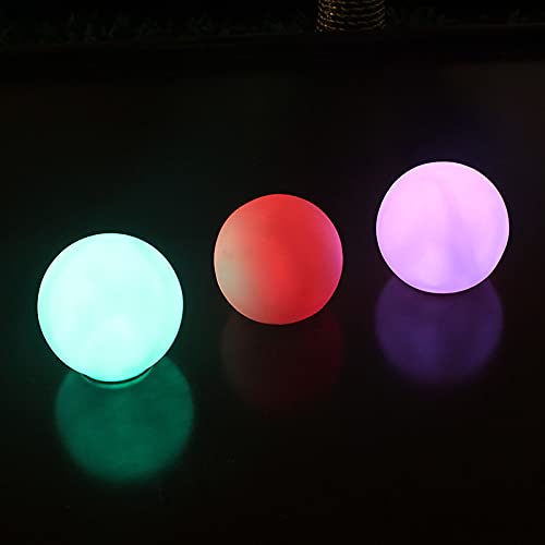 DORIC LED Floating Light Swimming Pool,Waterproof Rechargeable Color Changing Led Outdoor Lamp Ball for Garden, Backyard,Pond, Party Decor (G)