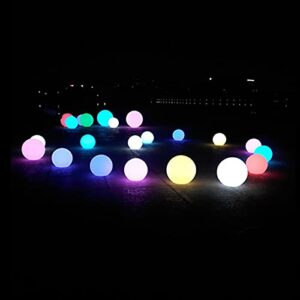 DORIC LED Floating Light Swimming Pool,Waterproof Rechargeable Color Changing Led Outdoor Lamp Ball for Garden, Backyard,Pond, Party Decor (G)