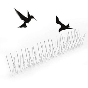 Cabilock Doves 10pcs Nails Metal Deterant Spinners Stainless Steel Pigeon for Pigeon and Other Small Birds 30cm