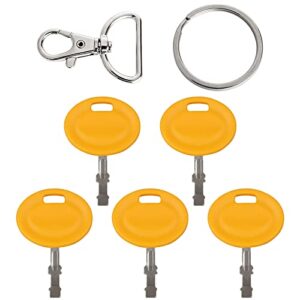 5pcs spare keys ignition keys compatible with cub mtd troy bilt craftsman lawnmower, extra keys backup keys to replaces 625-05000 625-05002 925-2054a 925-1745a