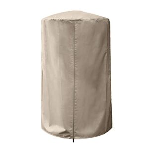 patio heater covers, propane heater covers for outdoor garden waterproof wind-resistant dustproof oxford coated fabric heavy duty for all weather protection (beige)