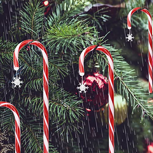 Christmas Candy Cane Pathway Marker Lights, 8 Modes Set of 8 Solar Christmas Candy Cane Lights, Outdoor Christmas Decorations Solar Candy Cane Lights for Holiday Walkway Patio Garden