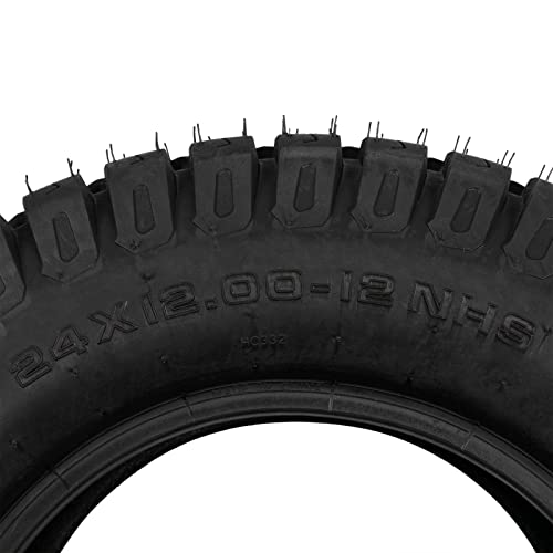 24x12-12 8PR Lawn Garden Mower Tractor Golf Cart Turf Tires 24x12x12 Tubeless Tires Set of 2