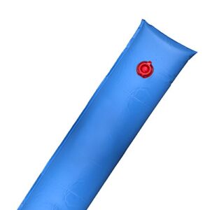 pool mate 1-3808-20 extra heavy-duty 20 gauge 8-foot blue single chamber winter water bag for swimming pool covers