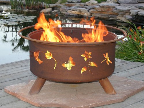 Patina Products F110, 30 Inch Flower & Garden Fire Pit