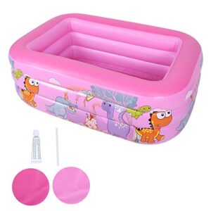 RvSky Garden Supplies Outdoor Portable Cartoon Pattern Inflatable Children Baby Swimming Bathing Pool Tub Supplies