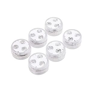emvanv submersible led lights, mini underwater light 3 led rgb tea lights candles, hot tub pond lights with remote for fountain aquariums vase garden party(6pcs)