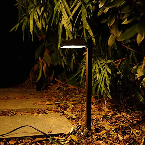 Malibu Outdoor Landscape Lighting Low Voltage Led Pathway Light 22 Lumen Floodlight 12V Warm White Garden Light for Driveway Yard Lawn Equinox 2101-01