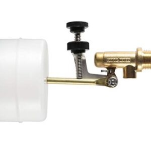 Float-Tec Letro Pentair T26 EZ Adjustment Brass Float Valve 3/8" NPT Male Threads 3" Arm Autofill, Water Filler Leveler, Pools, Spas, Water Tanks, Water Foutain Fit 6" Canister