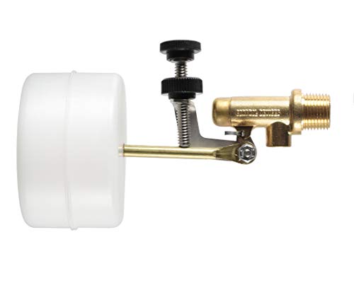 Float-Tec Letro Pentair T26 EZ Adjustment Brass Float Valve 3/8" NPT Male Threads 3" Arm Autofill, Water Filler Leveler, Pools, Spas, Water Tanks, Water Foutain Fit 6" Canister