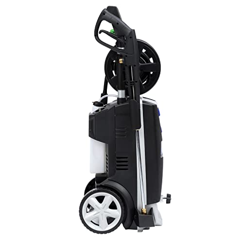 AR Blue Clean AR390SS Electric Pressure Washer-2000 PSI, 1.4 GPM, 14 Amps Quick Connect Accessories, Integrated Design, On Board Storage, Portable Pressure Washer, High Pressure, Car washer, Patio