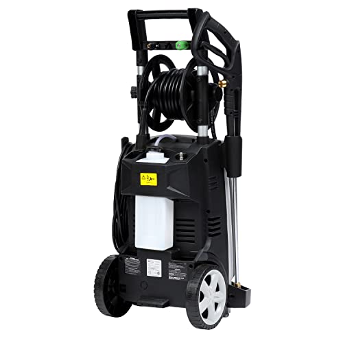 AR Blue Clean AR390SS Electric Pressure Washer-2000 PSI, 1.4 GPM, 14 Amps Quick Connect Accessories, Integrated Design, On Board Storage, Portable Pressure Washer, High Pressure, Car washer, Patio