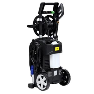 AR Blue Clean AR390SS Electric Pressure Washer-2000 PSI, 1.4 GPM, 14 Amps Quick Connect Accessories, Integrated Design, On Board Storage, Portable Pressure Washer, High Pressure, Car washer, Patio