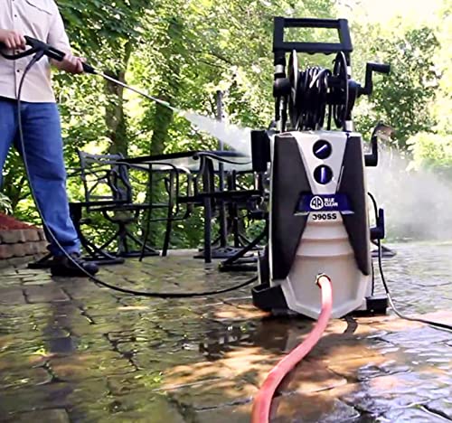 AR Blue Clean AR390SS Electric Pressure Washer-2000 PSI, 1.4 GPM, 14 Amps Quick Connect Accessories, Integrated Design, On Board Storage, Portable Pressure Washer, High Pressure, Car washer, Patio