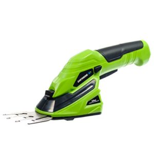 Earthwise Cordless Rechargeable 2-in-1 Shrub Shear and Hedge Trimmer Combo