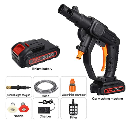 High Pressure Washer, 4000W Car Washing Machine, Cordless Portable Electric Water High Pressure Washer Gun, Used for Floor Cleaning of Car Washes and Garden Watering