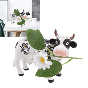 Garden Solar Lights Outdoor Decorations, Solar Garden Lights, Solar Light Resin Outdoor Decor, Daisy Cow Solar Light Animal Shaped Color Changing LED Garden Solar Lamp Statues, garden solar light