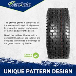 MaxAuto 20x8.00-8 Lawn Mower Tires 20x8x8 Lawn Tractor Tire 20x8-8nhs Riding Mower Tires, 4 Ply Tubeless Tire, 965lbs Capacity, Set of 2