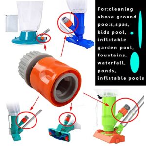 Quick Coupler for Portable Pool Vacuum Jet Underwater Cleaner for Inflatable Pool Vacuum Mini Pool Vacuum Pool Leaf Vacuum