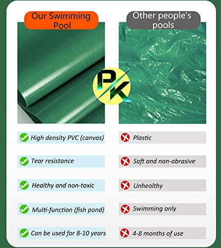 Rectangle Pool Above Ground for Garden, Backyard Family Lap Pool/ Kiddie Swimming Pools, Rectangular Pool Above Ground Hard Side, 1 2 3 4 5 6 7 8 9 10 Ft Albercas Para Adultos ( Size : 3x1.5x0.7m(9.8x