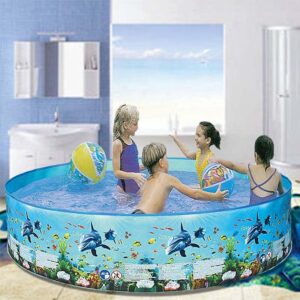 4ft-8ft Family Swimming Pool Garden Outdoor Summer Kids Paddling Pools No Inflation Pool 152 * 25cm/0.9