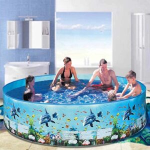 4ft-8ft Family Swimming Pool Garden Outdoor Summer Kids Paddling Pools No Inflation Pool 152 * 25cm/0.9