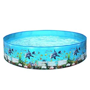 4ft-8ft Family Swimming Pool Garden Outdoor Summer Kids Paddling Pools No Inflation Pool 152 * 25cm/0.9