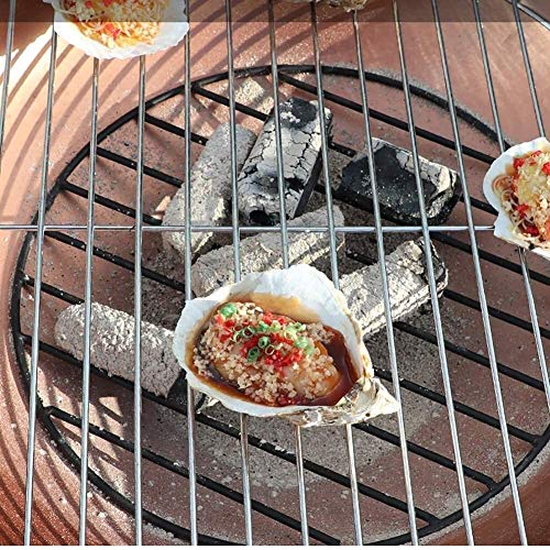 LEAYAN Garden Fire Pit Portable Grill Barbecue Rack Outdoor Fire Pit Metal Square Firepit Patio Stove Wood Burning BBQ Grill Fire Pit Bowl with Spark Screen Cover, Log Grate for Camping Backyard