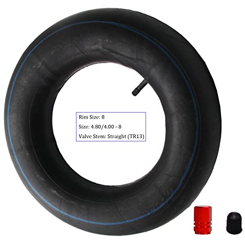 4.80/4.00-8" Inner Tube 480/400-8 4.80/4.00-8 4.00-8 TR13 Straight Valve For Lawn Garden Wheelbarrows Tractors