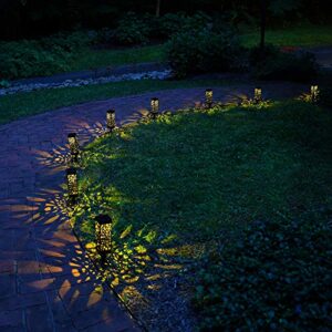 Lumabase Solar Powered Pathway/Tabletop Lights, Black, Set of 4, 63504