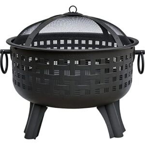 Landmann 26112 Garden Lights Brunswick Firepit, Black