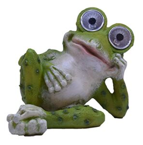 sea creations solar powered garden frog figurine