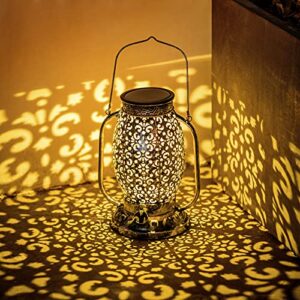 YJFWAL Big Solar Lantern Lights, Hanging Lights Outdoor, Pathway Lights, Solar Table Lights Waterproof, for Garden, Patio, Lawn, Yard, Deck, Tree, Party Decor (Warm White)