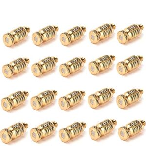 WarmShine 20 Pcs 0.15mm Garden High Pressure Spray Misting Nozzle Atomizing Nozzle For landscaping,, air humidification, 0.006" Orifice (0.15mm), 3/16 UNC,Operation Pressure(20 - 80)kg