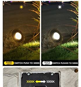 Solar Spot Lights Outdoor, IP65 Waterproof 40 LEDs Solar Landscape Spotlights,USB & Solar Powered Wall Lights Dark Sensing Auto On/Off,2 Modes Outdoor Solar Garden Lights for Yard Porch