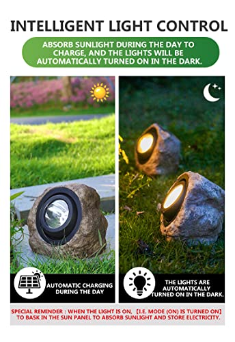 Solar Spot Lights Outdoor, IP65 Waterproof 40 LEDs Solar Landscape Spotlights,USB & Solar Powered Wall Lights Dark Sensing Auto On/Off,2 Modes Outdoor Solar Garden Lights for Yard Porch