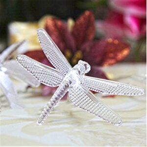 SEMILITS Solar String Light Waterproof Outdoor Fairy Lights 22Ft 30 Crystal Dragonfly LEDs for Pation,Homes,Gardens