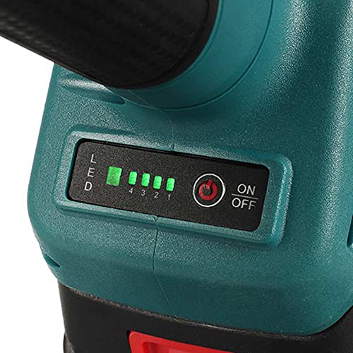 30mm 4 Gear Electric Cordless Pruning Shears Without Battery Garden Fruit Tree Pruning Power Tool Branch Cutter For Makita 18v Battery green