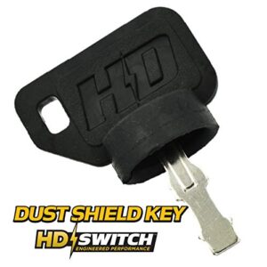 HD Switch Starter Ignition Switch Replaces Husqvarna Jonsered AYP Craftsman Dixon 539107541 107541 583068901 - Includes 1 Umbrella & 1 Steel Key & Free Carabiner