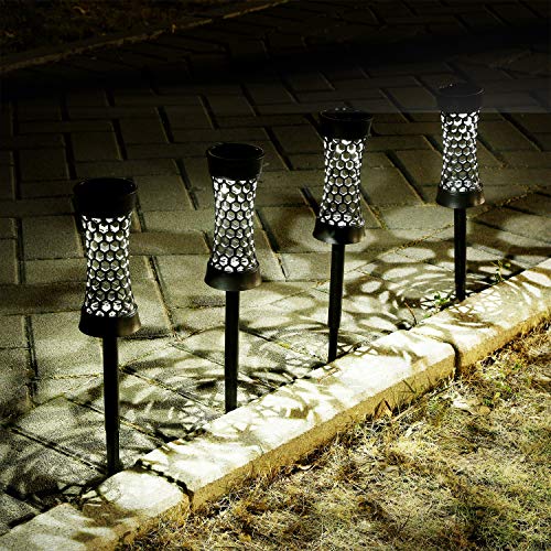 YoungPower Solar Pathway Lights, Outdoor Upgraded Bright Solar Lights Waterproof Auto On/Off Garden Lights Sun Powered Landscape Lighting for Garden, Yard Patio Walkway 1 Pack, White